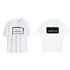 Camiseta Pesada Stone 260g com Estampa de Bússola com Logo, Caimento Solto, Estilo Tendência para Casal, Manga Curta, Unissex