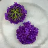Cabeças de Flores de Hortênsia para Decoração de Cenário, Flores Artificiais, Cabeças de Flores de Seda, Decorações de Parede de Flores, Flores Artificiais, Florais Transfronteiriços