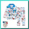 Pijamas Infantis 2025 Estilo Primavera e Outono Meninas Desenho Animado Manga Comprida Estilo Fino Crianças Grandes Adolescentes Meninos Roupa de Dormir