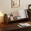 Estantería pequeña de escritorio, estante de almacenamiento, organizador de escritorio de oficina, soporte para lectura, estante de almacenamiento y exhibición para libros ilustrados
