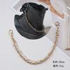 Moda Elegante Lujo Ligero Colgante de Perla Cadena para Zapatos Personalidad Punk Cadena Gruesa Accesorios para Zapatos de Moda Genial Joyería Colgante Cadena para Bolso