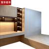 Cama Tatami Pequeña para Apartamento Armario Combinado Gabinete Integrado Almacenamiento Armario Cama Multifuncional Cama Gabinete Integrado Escalón Cama de Arroz