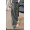 Pantalones largos casuales de otoño para hombre, de alta gama, cómodos, de color liso, holgados, retro, elegantes, geniales, versátiles, estilo coreano