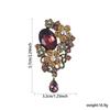 Nuevo Broche Mariposa Amor Flor Moda Mujer Lujo Ligero Elegante Cristal de Vidrio de Alta Gama Largo Retro Súper Hada Pecho