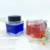 Botellas de Tinta de 30 ml en Stock al por Mayor, Tinta para Pluma Estilográfica Cuadrada de Boca Ancha, Botellas de Tinta de Color Recargables para Pluma de Punta Fina, Botellas Vacías para Recarga de Tinta