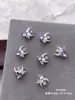 Accesorios de Arte para Uñas de Moño Nuevos y de Moda Diamante Morado Plateado Lujo Ligero Mariposa Corazón Oso 3D Accesorios para Uñas Portátiles