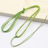 Linha de nylon Jade Jade Jade Guanyin Buda Masculino Estilo Simples Pingente Linha Colar Corda Acessórios de Jóias Corda Corda