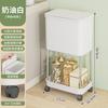 Cubo de basura personalizado, no necesita agacharse, multifuncional para uso doméstico en la cocina, dormitorio, contenedor de almacenamiento móvil, estante de almacenamiento de gran capacidad