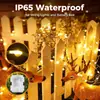 Caja de baterías a prueba de agua con control remoto transfronterizo luces de cadena led luces de cobre luces de estrella luces de colores guirnalda luces decorativas luces de cadena led