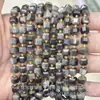 6mm 8mm Pedra Natural Cristal Ágata Canto Chanfrado Quadrado DIY Pulseira Colar Acessórios de Joias Produtos Semi-Acabados Atacado