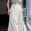 Pantalones Anchos Casuales de Lino Tencel de Cintura Alta para Mujer, Estilo Nuevo Verano 2026, Pantalones Largos de Seda Helada con Protección Solar para Mujer