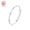 [Mimi] Pulseira de Prata 999.9 Fosca Torcida Moebius Gato Sorridente Sólida de Prata Esterlina Puxa-Empurra para Tornozelo