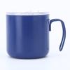 Taza de café de acero inoxidable transfronteriza con asa, taza de leche de doble capa, taza de aislamiento al vacío portátil, logotipo impreso en stock