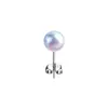 Pendientes de Perla de Moda Más Vendidos de Amazon, Perlas de Concha de Color Violeta de Alta Gama, Aretes Versátiles y Elegantes para Mujer