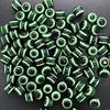 Cuentas redondas de resina a rayas blancas y negras ojo de pez Luya bloqueo cuentas sueltas para joyería DIY accesorios cuentas ojo turco