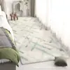 Alfombra Personalizable de Estilo Fresco de Cachemira Sintética para Uso Doméstico, Felpudo Resistente al Desgaste y a la Suciedad para Mesita de Noche, Alfombra Antideslizante de Fácil Cuidado para Dormitorio