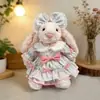 Solo Ropa de Muñeca/Ropa Hecha a Mano para Muñeca Conejo Jc Bonnie, Pijama, Vestido Mismo Estilo del Pequeño Libro Rojo, Conjunto para Muñeca de 32cm, Lindo