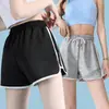 26 Shorts Esportivos Femininos Transfronteiriços Verão Casual Soltos de Perna Reta Cintura Alta Emagrecedores Shorts de Três Quartos para Yoga