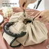 Bolsa de Cosméticos de Almacenamiento Perezoso Estilo Nuevo, Gran Capacidad, Impermeable, Cierre de Cordón Portátil, Bolsa de Tote de Almacenamiento