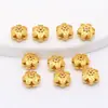 Accesorios Antiguos de Oro Ojo de Libélula Seis Caracteres Mantra Calado Agujero Pasante Pulsera de Cuentas Accesorios para Collares de Cuentas DIY