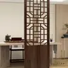 Nuevo biombo de estilo chino para sala de estar, plegable y móvil, de madera maciza, estilo chino, para entrada, dormitorio, divisor de barrera hueco