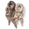 Cachecol de Cashmere Feminino 100% Cashmere Puro Nova Moda Cor Lisa Tricotado Térmico para Pescoço