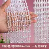 Decoração de Casamento 8+4 Contas Conectadas Decoração de Palco de Hotel Corrente Corrente de Cristal para Pendurar no Teto Cortina de Porta Feita à Mão DIY Adorno Floral