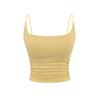 Camisola Dopamina Feminina Verão Novo Estilo com Bojo, Cintura Alta Elástica, Emagrecedor Curto Costas Nu Top Básico