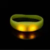 Pulsera Luminosa LED Vibratoria Controlada por Sonido para Conciertos, Festivales de Música, Fiestas y Eventos, Pulsera de Apoyo con Logo Impreso