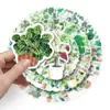 100 planta verde graffiti personalidad transfronterizo pequeño fresco creativo DIY monopatín taza equipaje pegatina impermeable