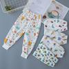 Calça para Recém-Nascido 0-2 Anos Calça Fina Anti-Mosquito Calça para Casa de Bebê Calça Jogger à Prova de Fraldas Molhadas para Bebê