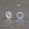Nova resina TPE de proteção ambiental O-ring anti-dor brinco clipe de orelha almofada anti-dor transparente não alérgico clipe de orelha Almofada