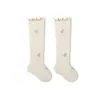 Nuevos Calcetines Largos de Otoño e Invierno para Niños, Calcetines para Niñas con Puños Sueltos y Bordes Fruncidos, Calcetines para Bebé Hasta la Rodilla