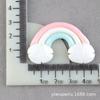 Amor Nubes Arcoíris Estrellas Arcoíris Accesorios de Resina Pegamento Crema Paquete de Material para Carcasa de Teléfono Móvil DIY Parche Caja de Almacenamiento