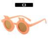 Nuevas gafas de sol de conejo para niños, de moda, bonitas, de verano, con diseño de sombrilla, redondas, de dibujos animados.
