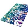 Alfombrilla de Mesa con Borde de Bloqueo para Arena de la NBA de Tamaño Grande, Alfombrilla Creativa con Borde de Bloqueo para Teclado para Hombres y Mujeres, Alfombrilla de Ratón Simple, Genial y Antideslizante