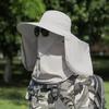 Chapéu de Sol de Verão Chapéu de Sol com Proteção Facial e de Pescoço Chapéu de Sol Proteção UV Chapéu de Pescador Chapéu de Pesca para Exterior Sombra Total