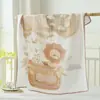 Toalha de Banho de Gaze para Bebê Classe A 6 Camadas Algodão Puro Envoltórios de Banho Buersucker Toalha de Banho para Recém-Nascidos e Crianças Cobertor Absorvente Revestido