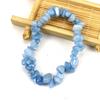 Cristal Natural Grava Colorida Irregular DIY Hecho a Mano Elástico Pulsera de Cuentas Cadena Simple para Mujer