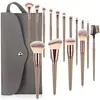 Kit de Pincéis de Maquiagem Transfronteiriço com 15 Peças, Pincel para Sombra, Blush, Sombra para o Nariz, Pincel para Contorno e Base, Conjunto Completo de Ferramentas de Beleza Atacado