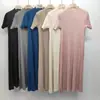 Miyake Counter El Más Vendido Vestido de Gama Alta Estilo Básico Color Sólido Sencillo Moderno Versátil para el Trabajo Manga Corta Falda Recta