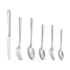 Venta al por mayor del fabricante Juego de cubiertos de acero inoxidable Incluye cuchillos, tenedores, cucharas, cucharillas de té, vajilla estilo occidental, cucharas redondas, tenedores para ensalada, tenedores y cucharas de postre