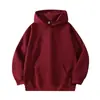 Sudadera chaqueta casual holgada de color liso estilo callejero americano para hombre, sudadera con capucha de moda otoño e invierno