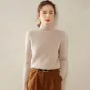 Suéter de Cachemira para Mujer Otoño/Invierno 2026 con Cuello Medio Alto, Diseño Versátil, Suéter de Punto de Lana como Capa Interior