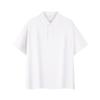 Camisa Polo de Piquet de Algodão 40S 220g Ombro Caído Solta Cor Sólida Gola Ponta Manga Curta para Uniforme Corporativo Personalização