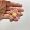 Flores Hechas a Mano DIY Flores Pompones 4cm Hilo Hecho a Mano Crochet Flores de Hilo Lindas Accesorios para Ropa Bolsas Suéter