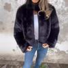 Amazon 2025 Ropa Europea y Americana para Mujer Transfronteriza Nuevo Otoño e Invierno para Mujer Piel Sintética Cuello Alto Cremallera Tops y Chaquetas Casuales