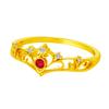 Anillo Corona Diseño Palacio Tradicional Nuevo Clásico Elegante Corona de Laurel Princesa Real Distinguido Anillo de Apertura
