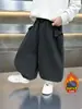 Ropa de Invierno para Niños Botón Triangular de Terciopelo Pantalones Casuales Estilo Coreano Mono Infantil Pantalones de Linterna Sueltos de Terciopelo Pantalones para Bebé