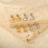 Aretes de Mariposa de Moda para Mujer Estilo Ins Transfronterizo Verano Lindo Dulce Simple Elegante Aretes Aretes de Acero Inoxidable para Mujer